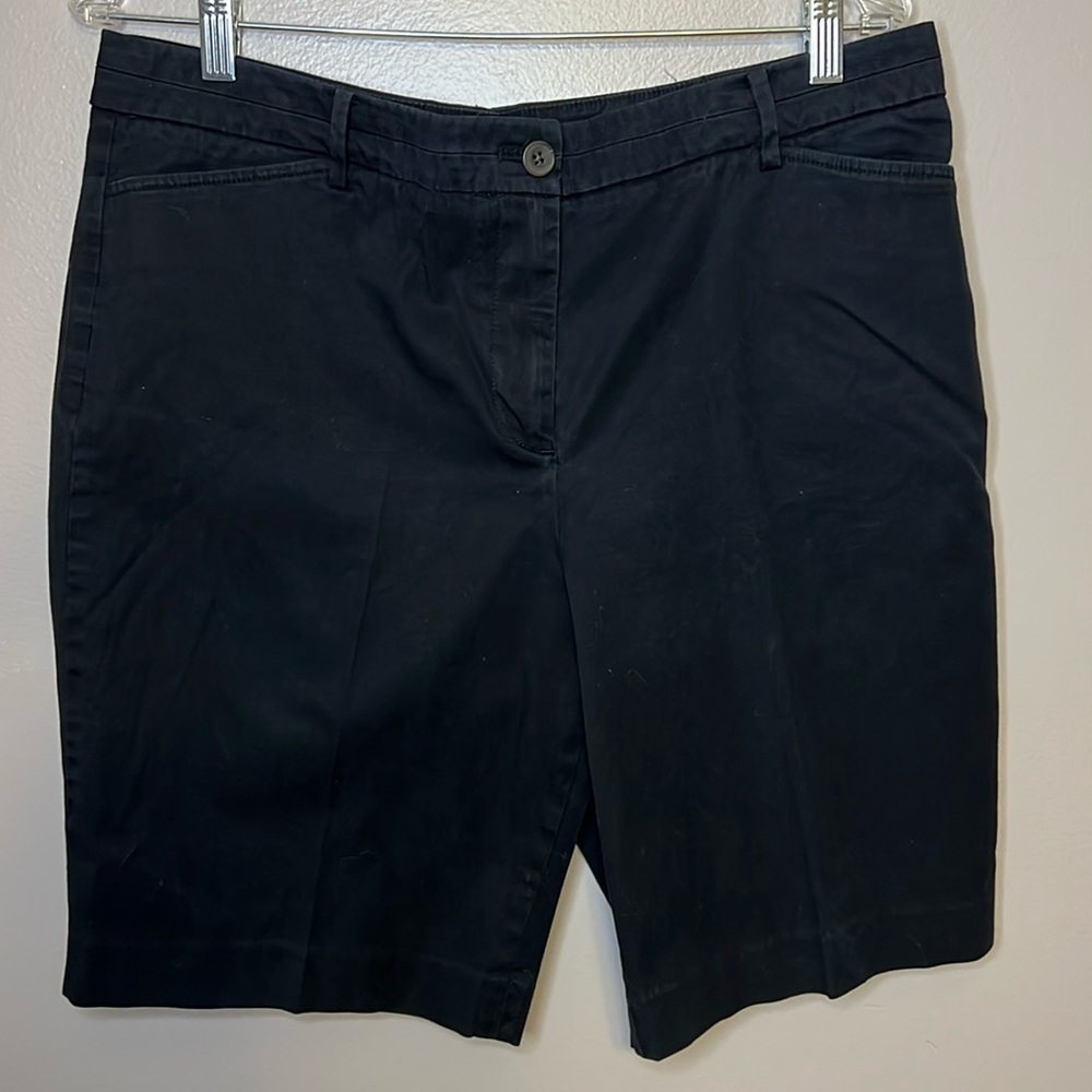 Talbots classic work Navy shorts Size 12